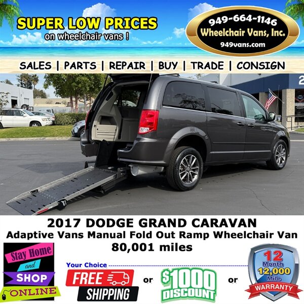 2017 Dodge Grand Caravan SXT Wheelchair Van   - Photo 1 - Laguna Hills, CA 92653