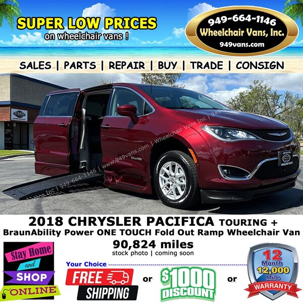 2018 Chrysler Pacifica Touring Plus Wheelchair Van  