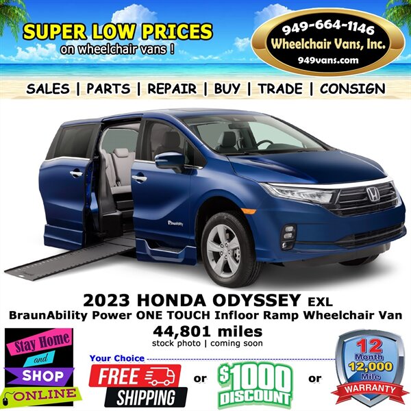 2023 Honda Odyssey EX-L Wheelchair Van  