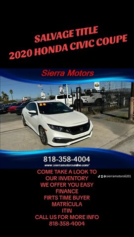 2020 Honda Civic LX   - Photo 1 - North Hollywood, CA 91606