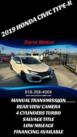 2019 Honda Civic Type R Touring   - Photo 1 - North Hollywood, CA 91606