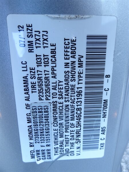 2012 Honda Odyssey EX   - Photo 21 - Deland, FL 32720