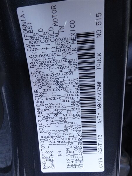 2009 Toyota Tacoma V6 Crew cab 4X4 TRD - Photo 40 - Deland, FL 32720