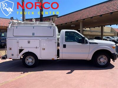 2013 Ford F-350 Super Duty XL  Regular Cab 8' Enclosed Utility Bed w/ Ladder Rack - Photo 1 - Norco, CA 92860
