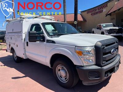 2013 Ford F-350 Super Duty XL  Regular Cab 8' Enclosed Utility Bed w/ Ladder Rack - Photo 2 - Norco, CA 92860