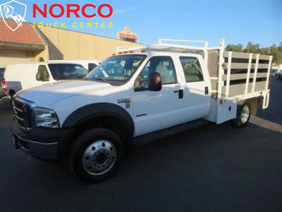 2006 Ford F550 XLT  Crew Cab 10' Stake Bed w/ Lift Gate Diesel - Photo 4 - Norco, CA 92860
