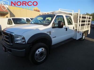2006 Ford F550 XLT  Crew Cab 10' Stake Bed w/ Lift Gate Diesel - Photo 3 - Norco, CA 92860