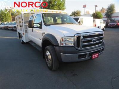 2006 Ford F550 XLT  Crew Cab 10' Stake Bed w/ Lift Gate Diesel - Photo 2 - Norco, CA 92860