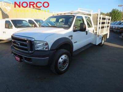 2006 Ford F550 XLT  Crew Cab 10' Stake Bed w/ Lift Gate Diesel - Photo 5 - Norco, CA 92860