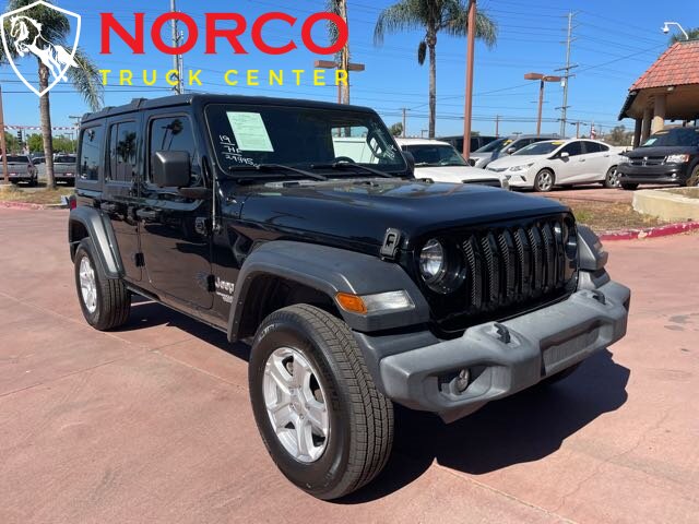 Used 2019 Jeep Wrangler Unlimited Sport S with VIN 1C4HJXDG9KW628090 for sale in Norco, CA