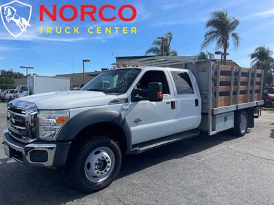 2016 Ford F550 XL  Crew Cab 12' Stake Bed w/ Lift Gate Diesel 4X4 - Photo 3 - Norco, CA 92860