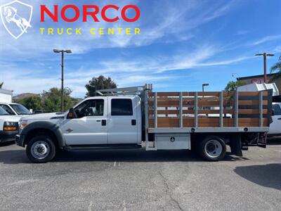 2016 Ford F550 XL  Crew Cab 12' Stake Bed w/ Lift Gate Diesel 4X4 - Photo 4 - Norco, CA 92860