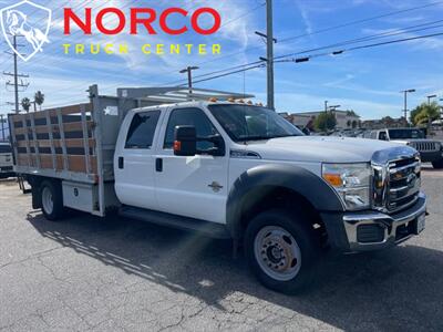 2016 Ford F550 XL  Crew Cab 12' Stake Bed w/ Lift Gate Diesel 4X4 - Photo 2 - Norco, CA 92860