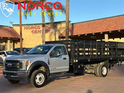 2017 Ford F-550 16' Stake Bed Diesel w/ Liftgate  (2500 lbs. Capacity) - Photo 4 - Norco, CA 92860