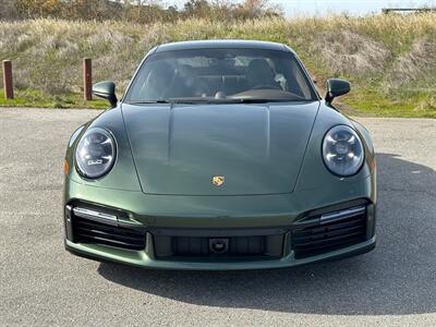 2021 Porsche 911 Turbo S  Paint-to-Sample Oak Green with Club Leather in Truffle Brown, Front LIft Axle, Full PPF - Photo 13 - Tarzana, CA 91356
