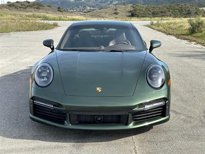 2021 Porsche 911 Turbo S  Paint-to-Sample Oak Green with Club Leather in Truffle Brown, Front LIft Axle, Full PPF - Photo 35 - Tarzana, CA 91356