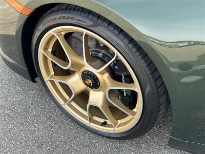 2021 Porsche 911 Turbo S  Paint-to-Sample Oak Green with Club Leather in Truffle Brown, Front LIft Axle, Full PPF - Photo 27 - Tarzana, CA 91356
