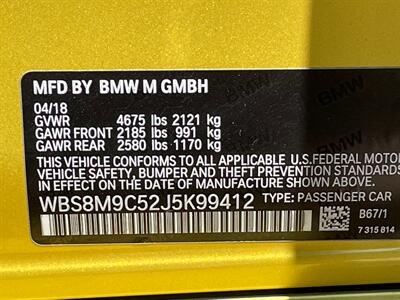 2018 BMW M3  Austin Yellow DCT - Photo 27 - Tarzana, CA 91356