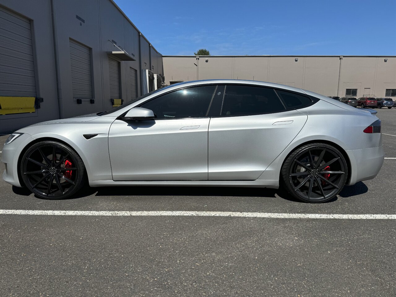 2017 Tesla Model S P100D W/ LUDICROUS MODE - WRAPPED MATTE SILVER   - Photo 3 - Portland, OR 97211