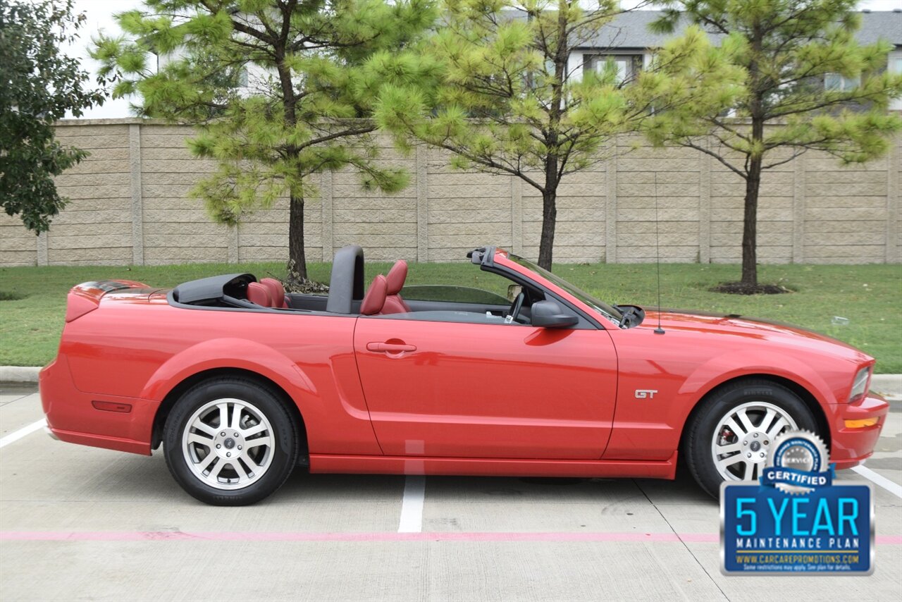 2005 Ford Mustang GT PREMIUM CONVERTIBLE AUTO 28K ORIG MILE RED LTHR   - Photo 14 - Stafford, TX 77477