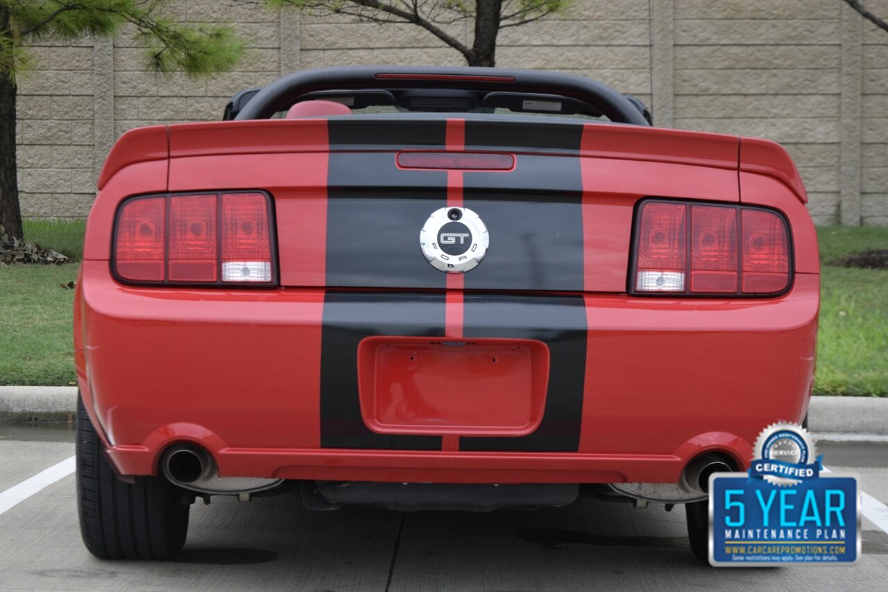 2005 Ford Mustang GT PREMIUM CONVERTIBLE AUTO 28K ORIG MILE RED LTHR   - Photo 20 - Stafford, TX 77477