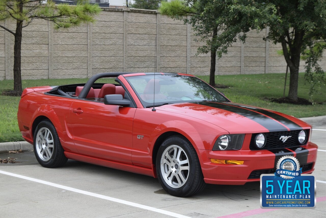 2005 Ford Mustang GT PREMIUM CONVERTIBLE AUTO 28K ORIG MILE RED LTHR   - Photo 5 - Stafford, TX 77477