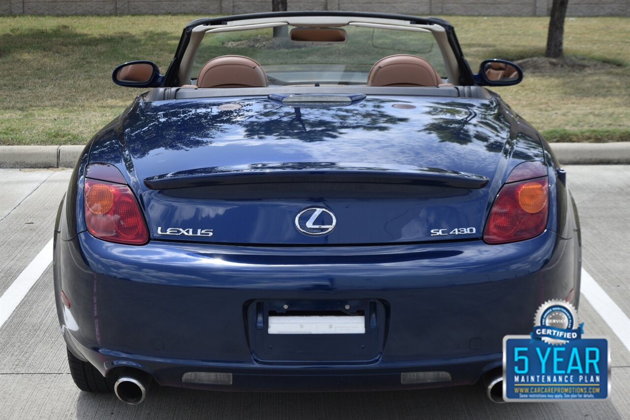 2002 Lexus SC 430 CONVERTIBLE NAV HTD STS LOW MILES CLEAN   - Photo 23 - Stafford, TX 77477