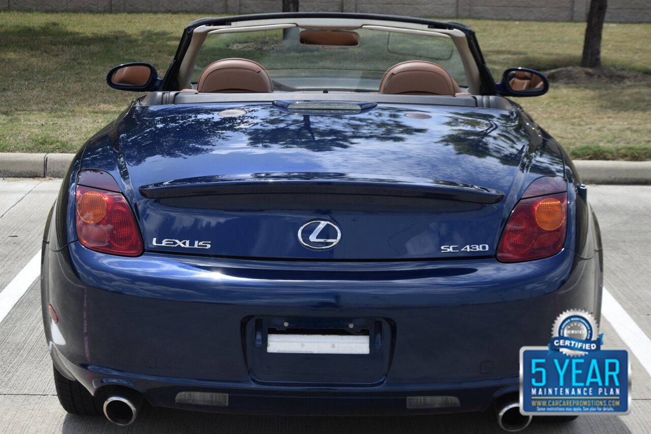 2002 Lexus SC 430 CONVERTIBLE NAV HTD STS LOW MILES CLEAN   - Photo 22 - Stafford, TX 77477