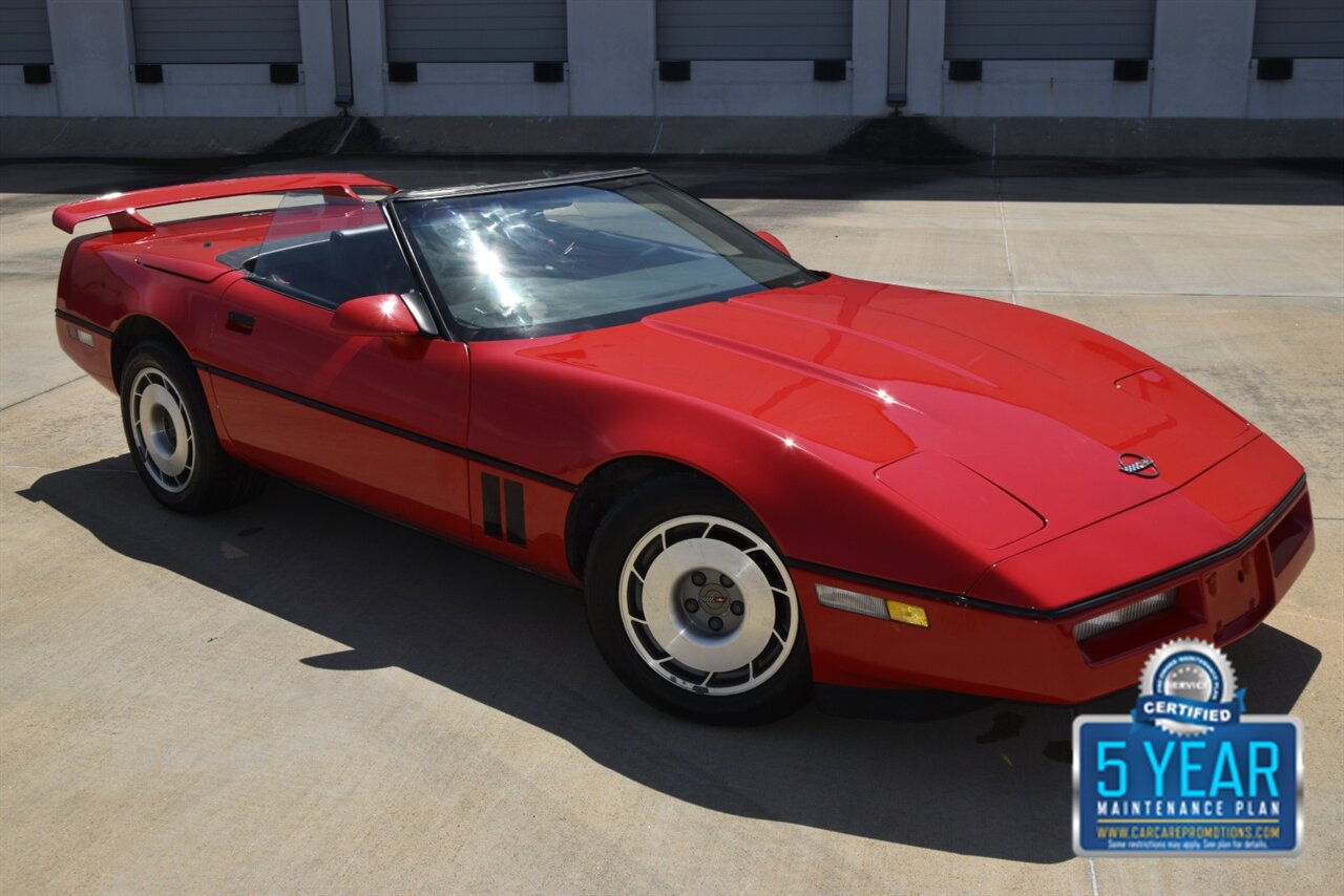 1987 Chevrolet Corvette CONVERTIBLE AUTOMATIC 64K LOW MILES RED/BLK INT   - Photo 24 - Stafford, TX 77477