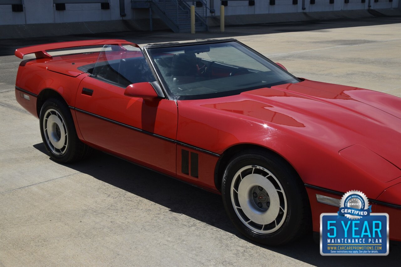 1987 Chevrolet Corvette CONVERTIBLE AUTOMATIC 64K LOW MILES RED/BLK INT   - Photo 6 - Stafford, TX 77477