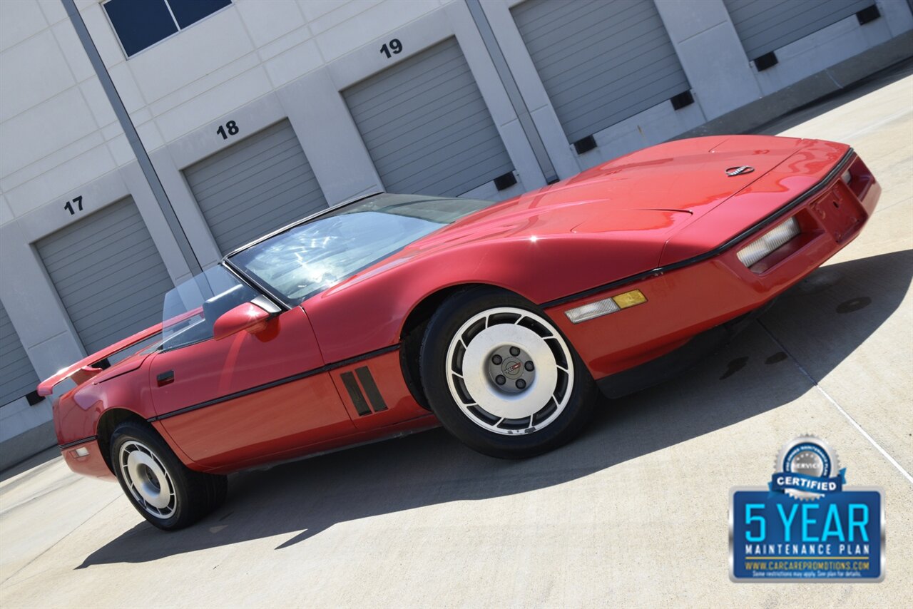 1987 Chevrolet Corvette CONVERTIBLE AUTOMATIC 64K LOW MILES RED/BLK INT   - Photo 33 - Stafford, TX 77477