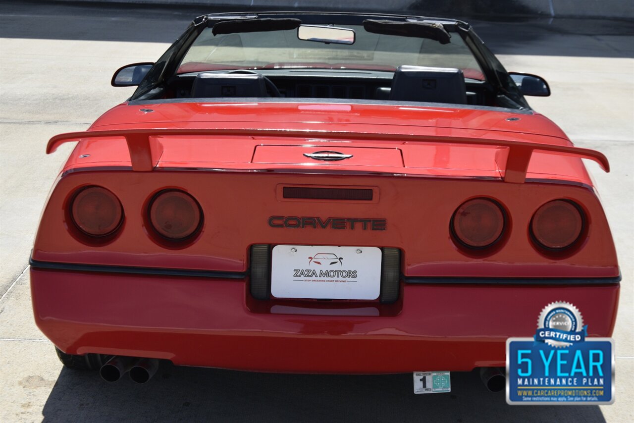 1987 Chevrolet Corvette CONVERTIBLE AUTOMATIC 64K LOW MILES RED/BLK INT   - Photo 19 - Stafford, TX 77477