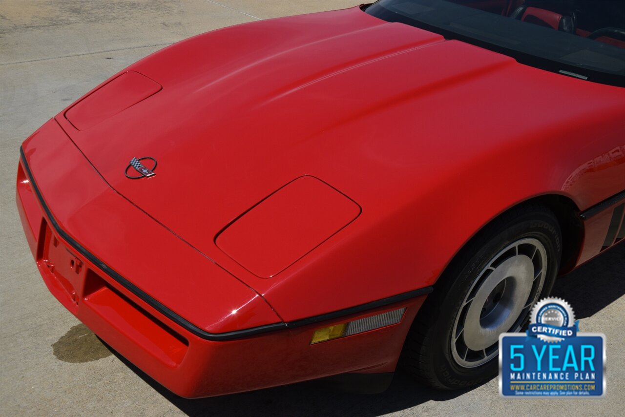 1987 Chevrolet Corvette CONVERTIBLE AUTOMATIC 64K LOW MILES RED/BLK INT   - Photo 10 - Stafford, TX 77477
