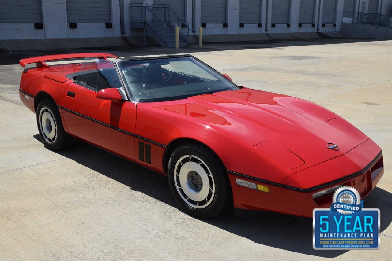 1987 Chevrolet Corvette CONVERTIBLE AUTOMATIC 64K LOW MILES RED/BLK INT   - Photo 4 - Stafford, TX 77477