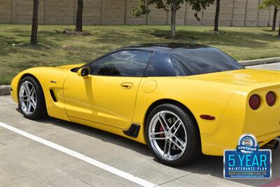 2002 Chevrolet Corvette Z06 52K LOW MILES MILLENNIUM YELLOW/BLK CHRM WHLS   - Photo 17 - Stafford, TX 77477