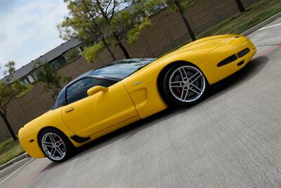 2002 Chevrolet Corvette Z06 52K LOW MILES MILLENNIUM YELLOW/BLK CHRM WHLS   - Photo 34 - Stafford, TX 77477