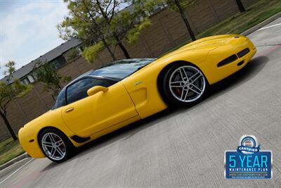 2002 Chevrolet Corvette Z06 52K LOW MILES MILLENNIUM YELLOW/BLK CHRM WHLS   - Photo 34 - Stafford, TX 77477