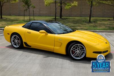 2002 Chevrolet Corvette Z06 52K LOW MILES MILLENNIUM YELLOW/BLK CHRM WHLS   - Photo 1 - Stafford, TX 77477