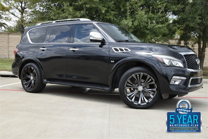 2016 INFINITI QX80 PREMIUM AWD NAV BK/CAM ROOF HWY MILES NEW TRADE IN  