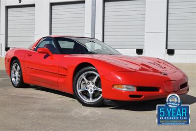 2002 Chevrolet Corvette COUPE 6SPD MANUAL 65K LOW MILES RED/RED BEST COLOR  
