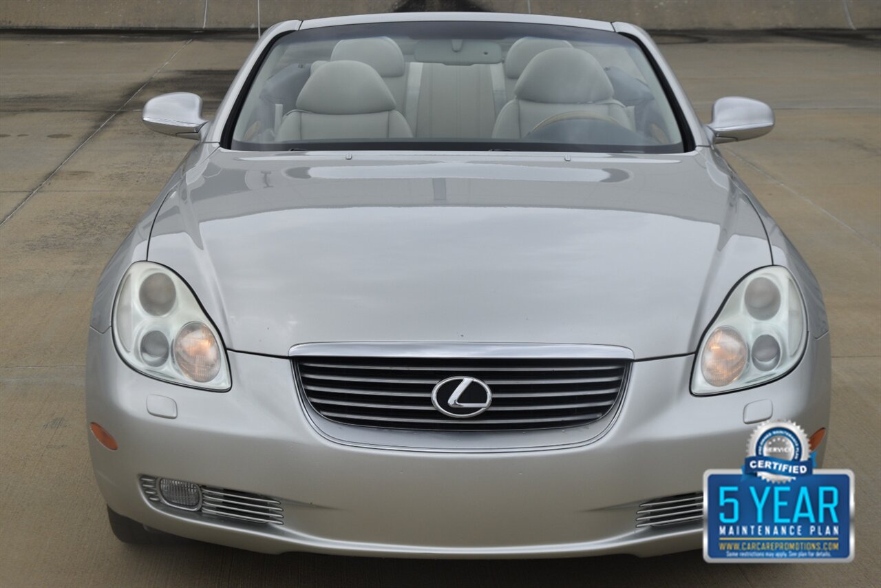 2002 Lexus SC 430 CONVERTIBLE NAV HTD STS LOW MILES CLEAN   - Photo 2 - Stafford, TX 77477