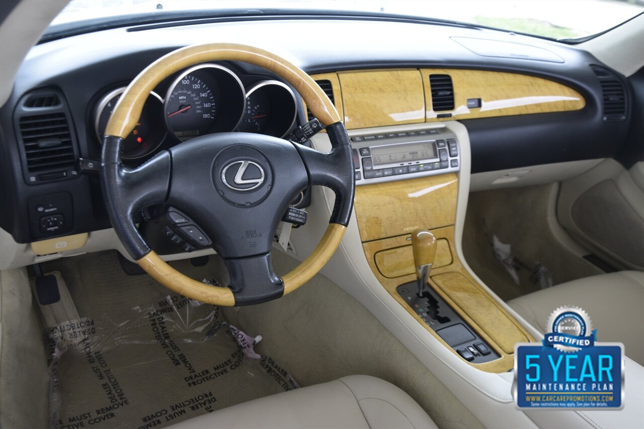 2002 Lexus SC 430 CONVERTIBLE NAV HTD STS LOW MILES CLEAN   - Photo 23 - Stafford, TX 77477