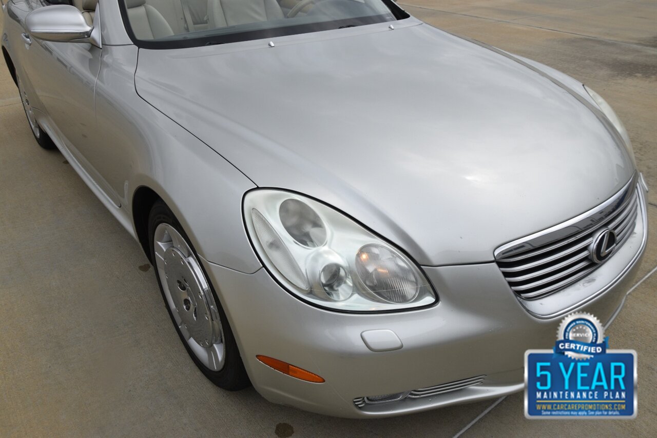 2002 Lexus SC 430 CONVERTIBLE NAV HTD STS LOW MILES CLEAN   - Photo 11 - Stafford, TX 77477