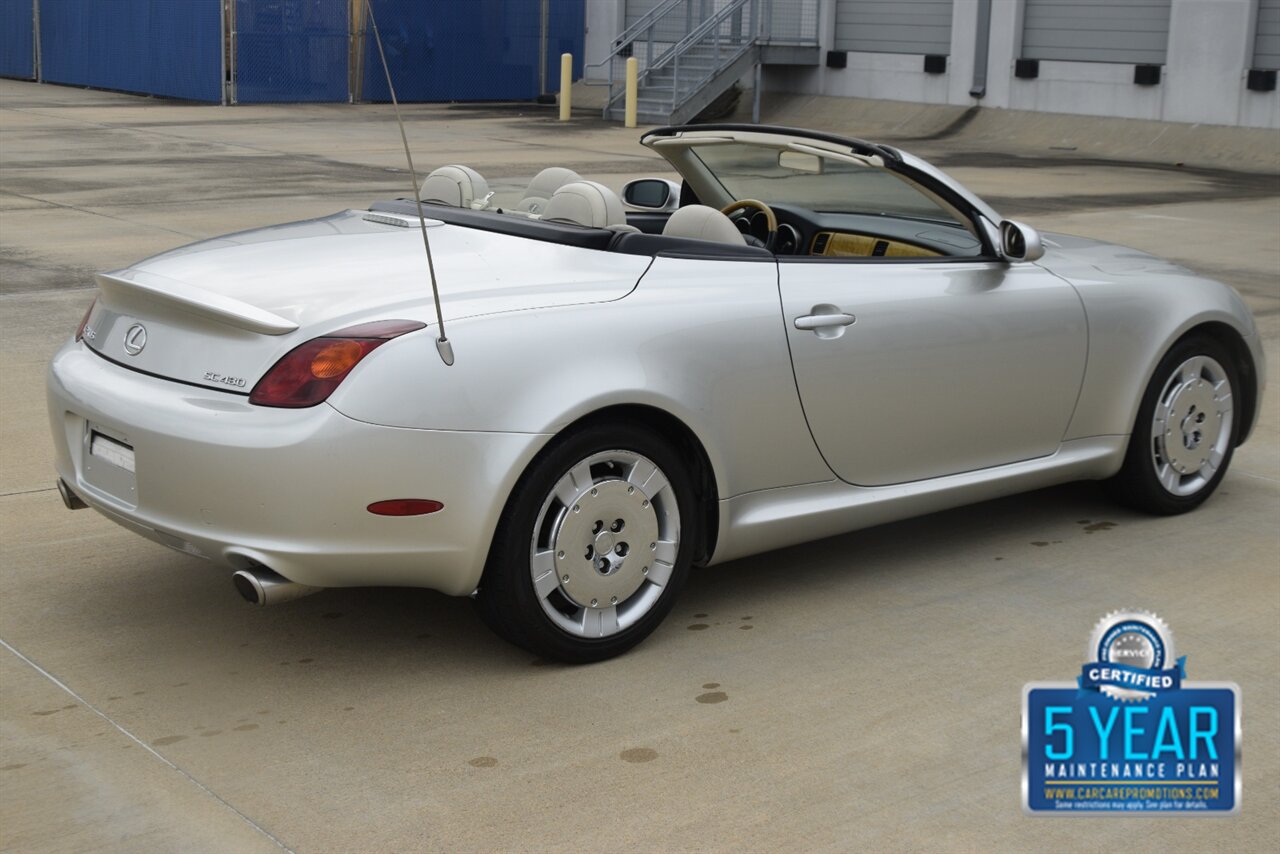 2002 Lexus SC 430 CONVERTIBLE NAV HTD STS LOW MILES CLEAN   - Photo 14 - Stafford, TX 77477