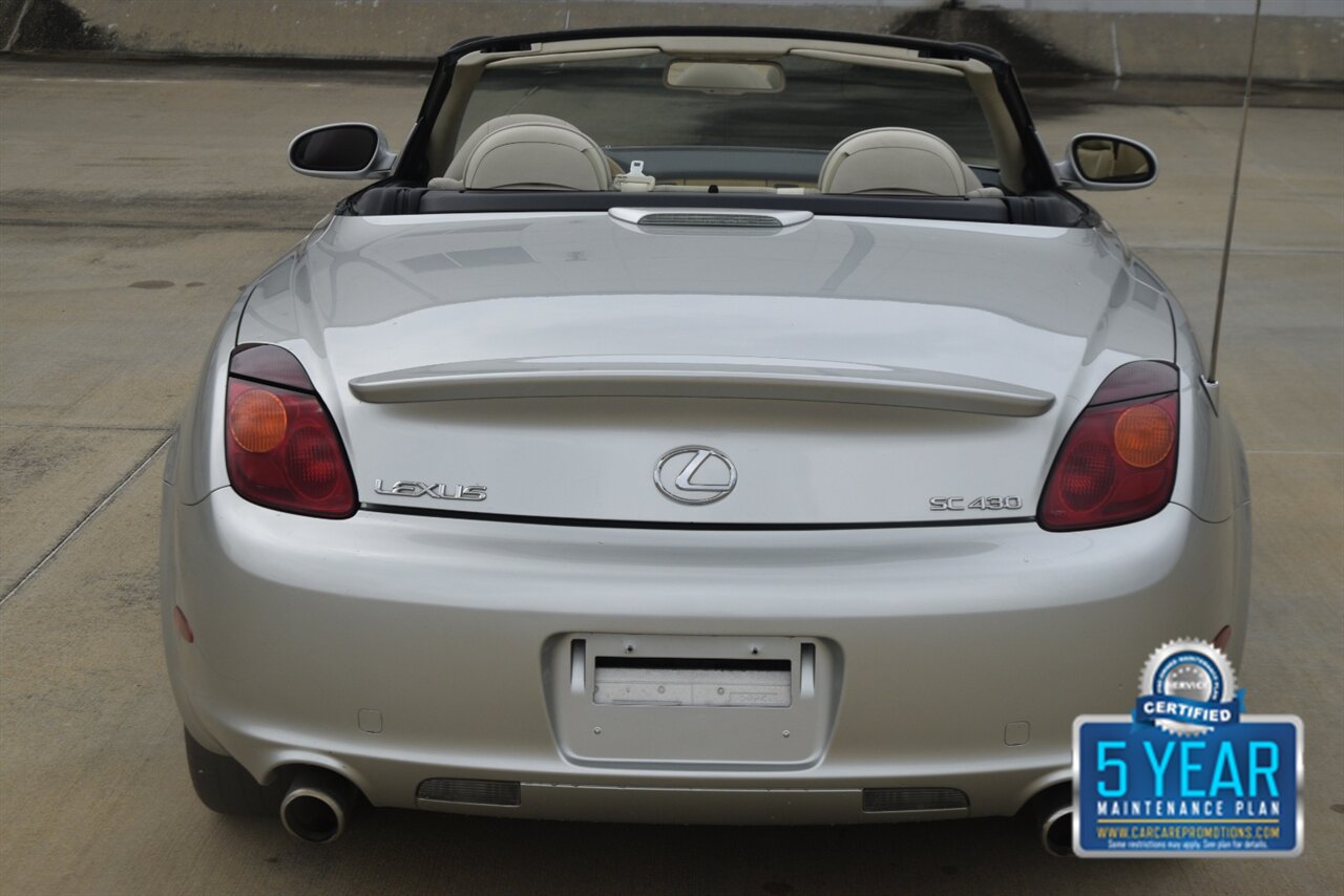 2002 Lexus SC 430 CONVERTIBLE NAV HTD STS LOW MILES CLEAN   - Photo 19 - Stafford, TX 77477