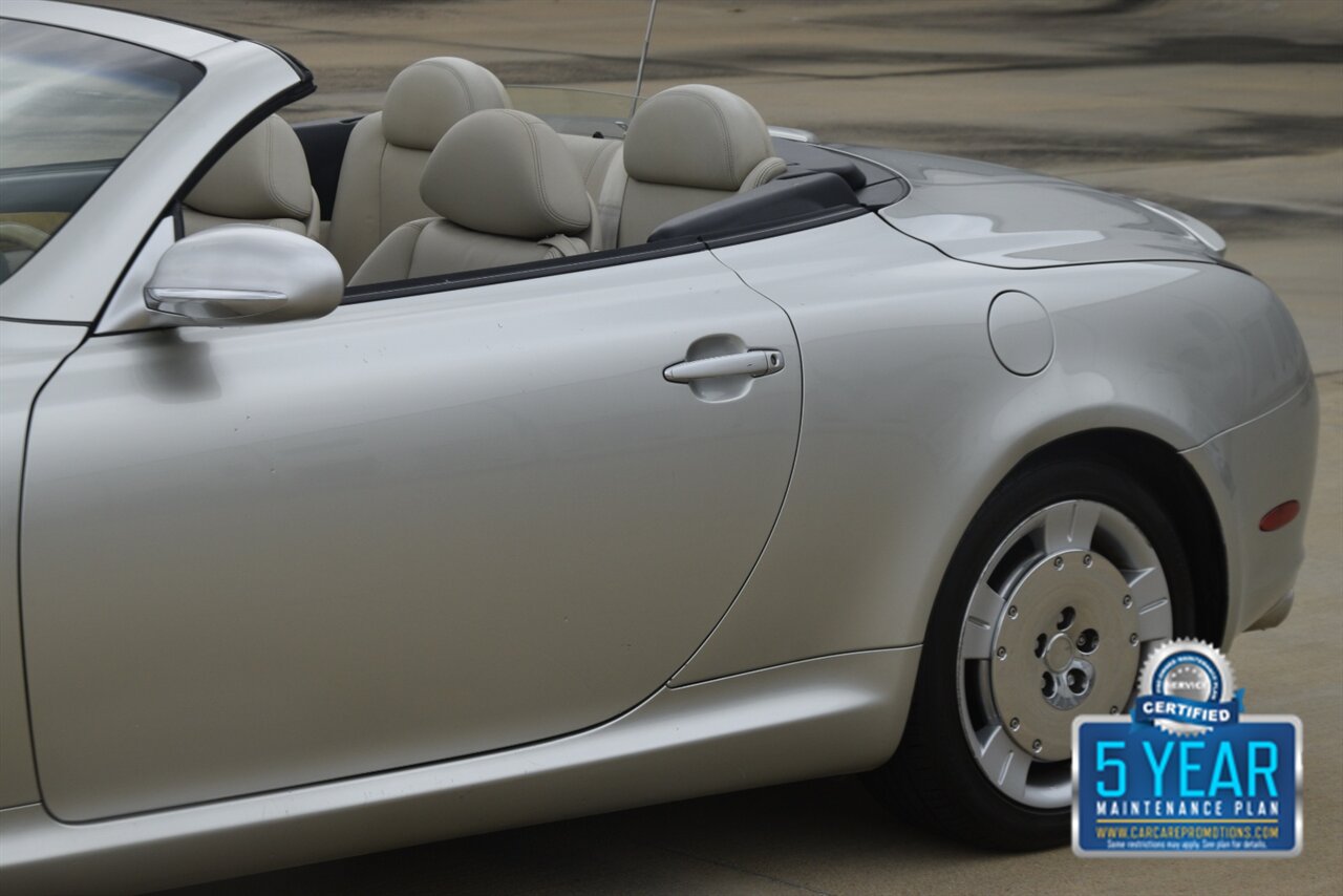 2002 Lexus SC 430 CONVERTIBLE NAV HTD STS LOW MILES CLEAN   - Photo 9 - Stafford, TX 77477