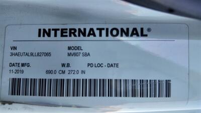 2020 International MV607 106  26 ft BOX TRUCK 260HP 3000 ALLISON - Photo 11 - San Jacinto, CA 92583