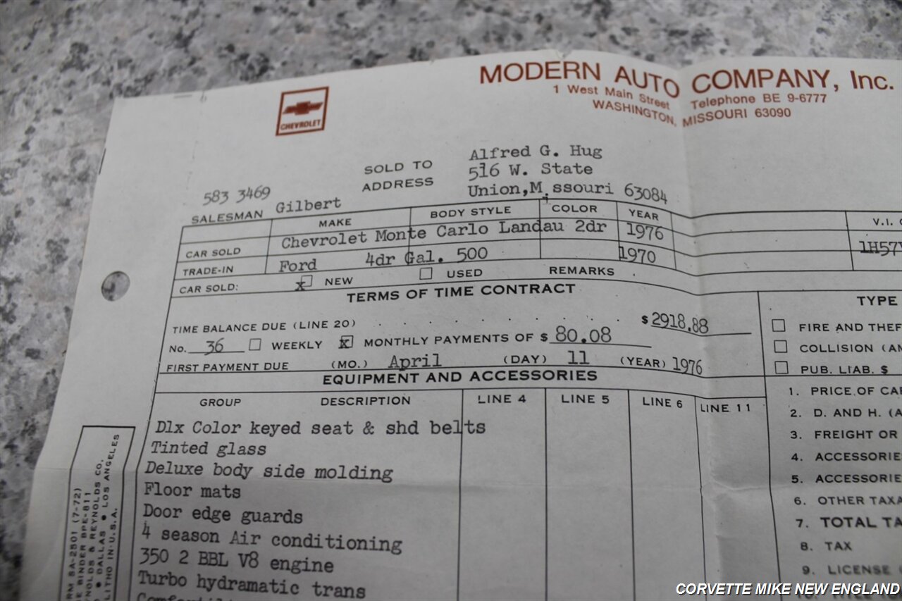 1976 Chevrolet Monte Carlo Landau - Photo 62 - Carver, MA 02330