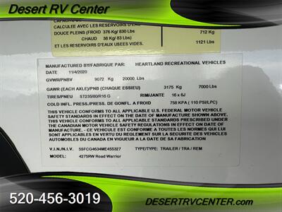 2021 HEARTLAND 4275RW - Photo 9 - Huachuca City, AZ 85616