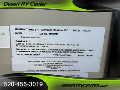 2019 WINNEBAGO 29DDBH   - Photo 21 - Huachuca City, AZ 85616